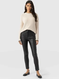 Denim & Jeans|Pants|Saint and Sofia Maeva Skinny Pant - Black Coated