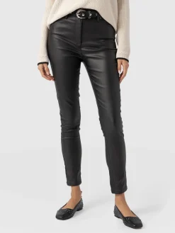 Denim & Jeans|Pants|Saint and Sofia Maeva Skinny Pant - Black Coated