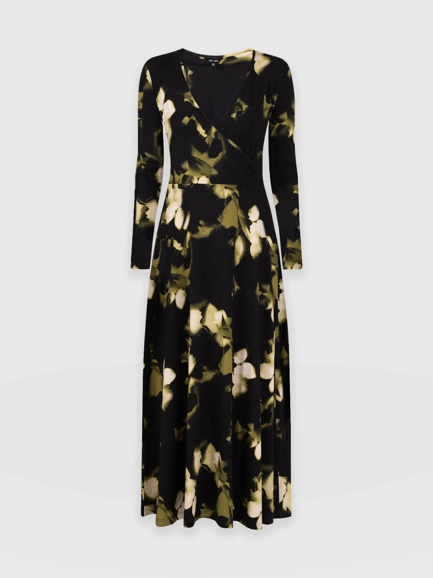 Dresses|Saint and Sofia Maggie Wrap Midi Dress - Green Aurora