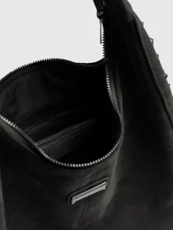 Accessories|Shoulder Bags|Saint and Sofia Margot Hobo Shoulder Bag - Black