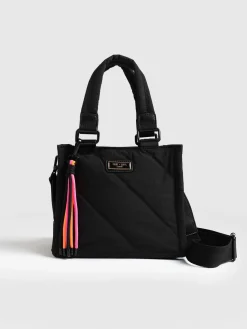 Shoulder Bags|Cross Body Bags|Saint and Sofia Mini Penny Tote Bag - Black