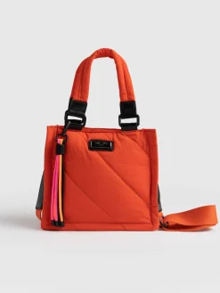 Shoulder Bags|Cross Body Bags|Saint and Sofia Mini Penny Tote Bag - Orange