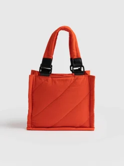 Shoulder Bags|Cross Body Bags|Saint and Sofia Mini Penny Tote Bag - Orange