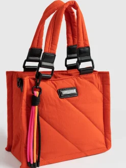 Shoulder Bags|Cross Body Bags|Saint and Sofia Mini Penny Tote Bag - Orange