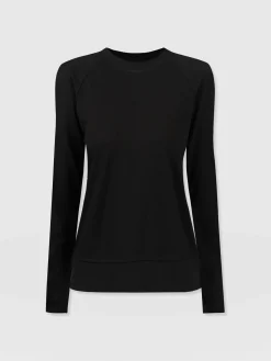 Sweaters|Saint and Sofia Morgan Zip Sweater - Black