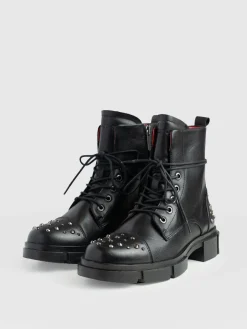 Boots|Shoes|Saint and Sofia Noho Studded Boot - Black
