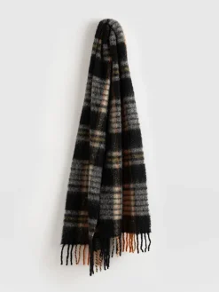 Scarves & Hats|Accessories|Saint and Sofia Nora Check Scarf - Orange