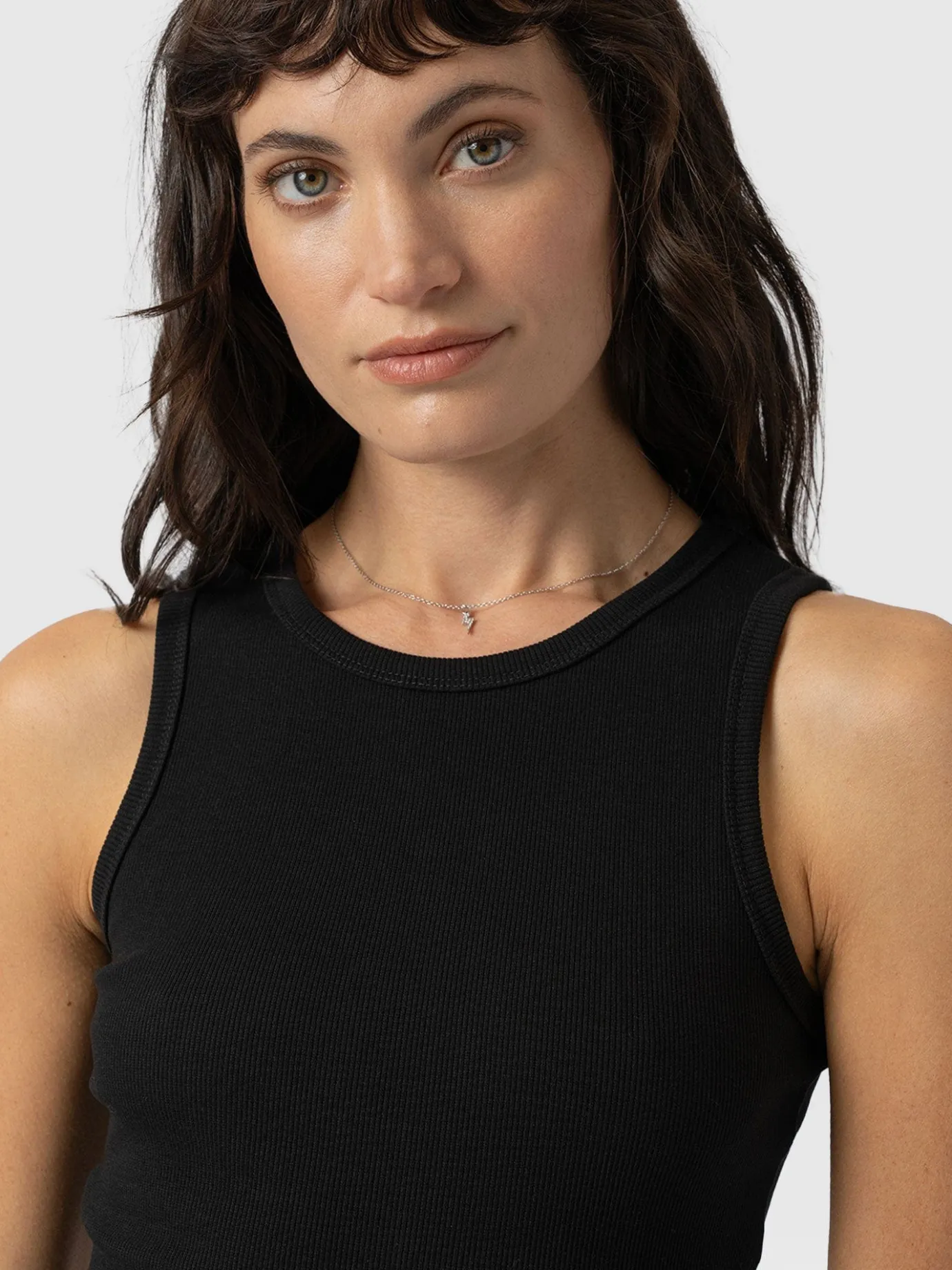 T-shirts & Tanks|Saint and Sofia Nova Racer Vest - Black