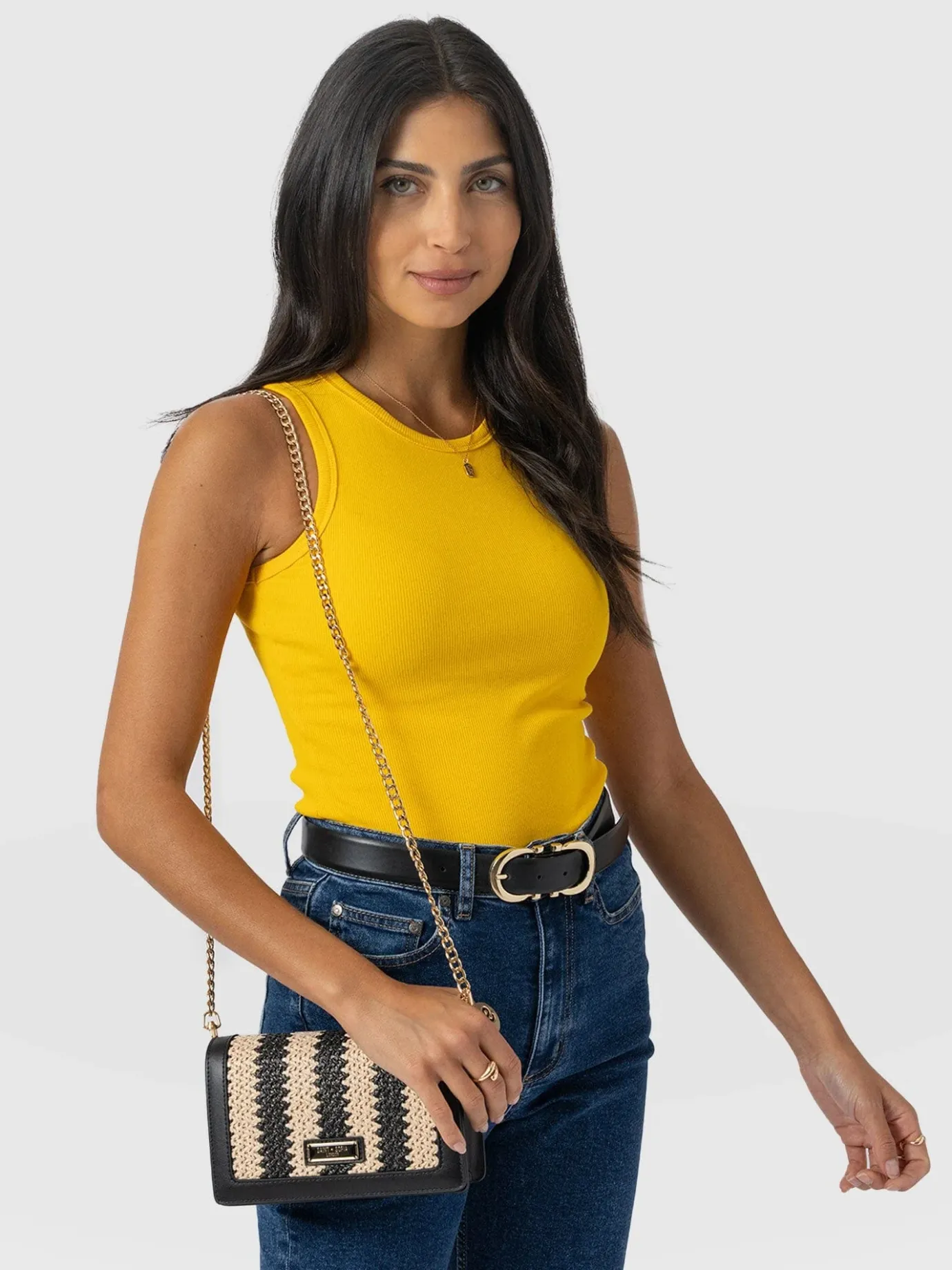 T-shirts & Tanks|Saint and Sofia Nova Racer Vest - Yellow
