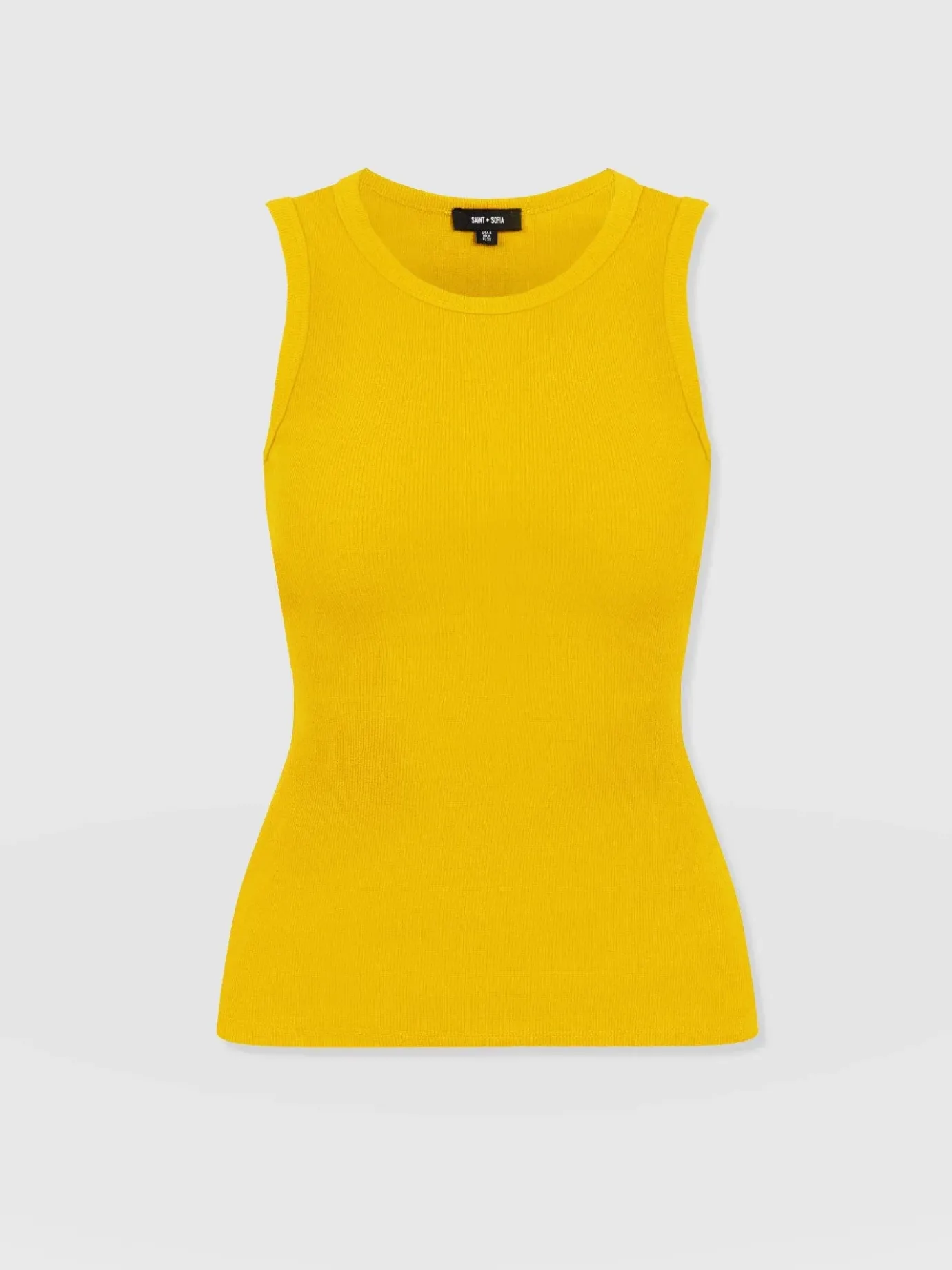 T-shirts & Tanks|Saint and Sofia Nova Racer Vest - Yellow