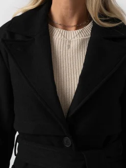 Coats & Jackets|Saint and Sofia Odette Coat - Black