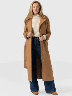 Coats & Jackets|Saint and Sofia Odette Coat - Camel