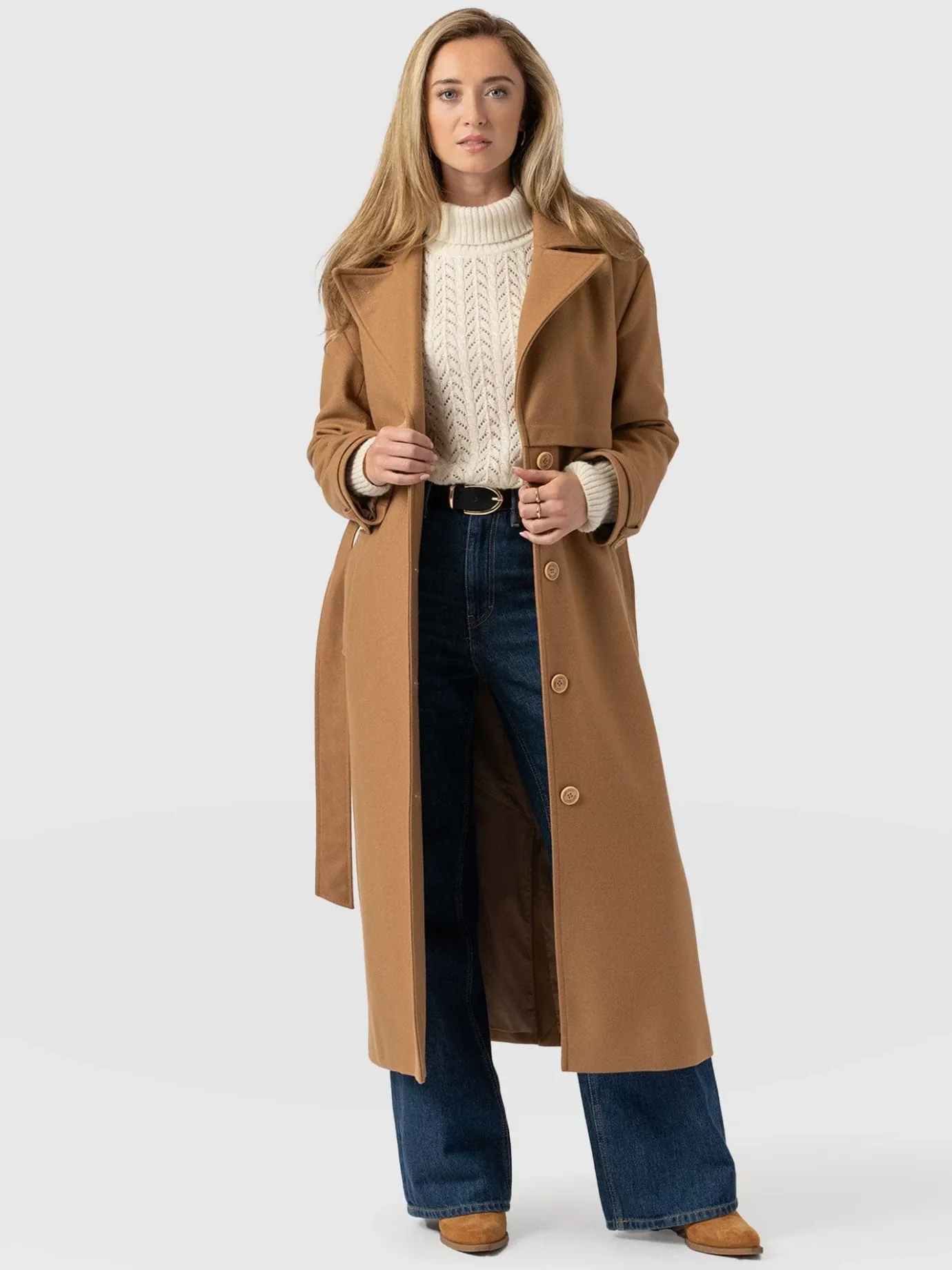 Coats & Jackets|Saint and Sofia Odette Coat - Camel