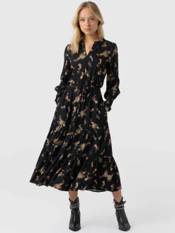 Dresses|Saint and Sofia Olivia Zip Up Dress - Highland Paisley
