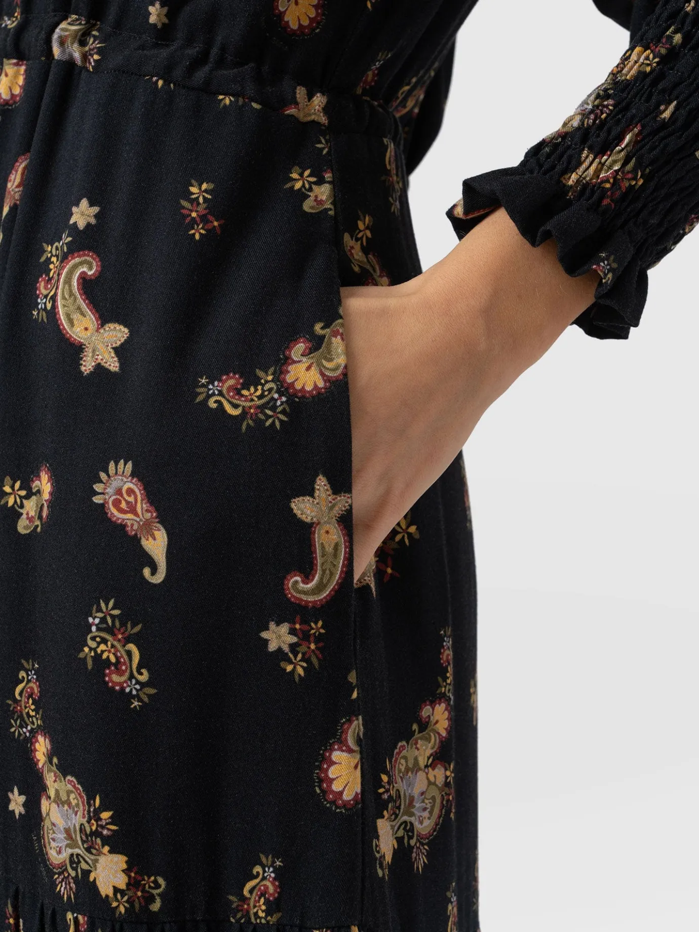 Dresses|Saint and Sofia Olivia Zip Up Dress - Highland Paisley