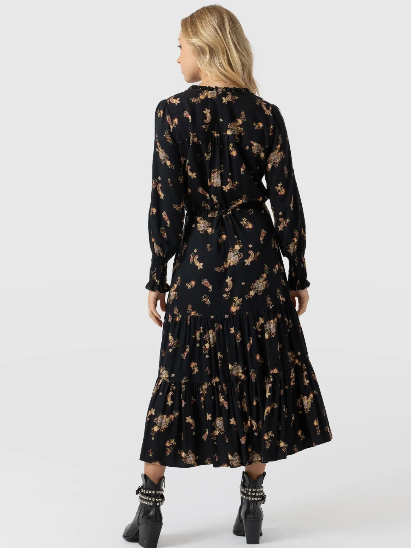 Dresses|Saint and Sofia Olivia Zip Up Dress - Highland Paisley