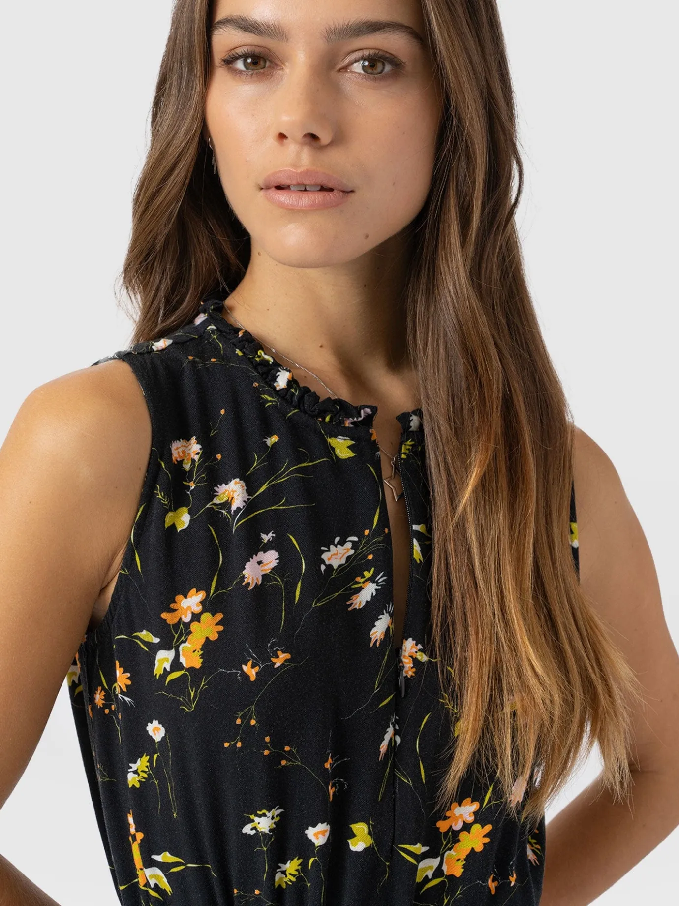 Dresses|Saint and Sofia Orla Dress - Black Floral