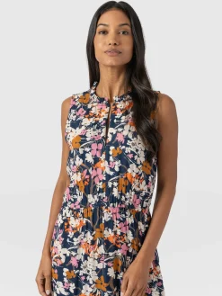Dresses|Saint and Sofia Orla Dress - Navy Cream Floral