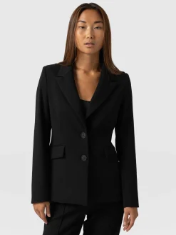 Coats & Jackets|Blazers|Saint and Sofia Payton Blazer - Black