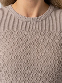 Knitwear|Sweaters|Saint and Sofia Primrose Knit Sweater - Malt