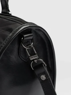 Accessories|Shoulder Bags|Saint and Sofia Quilted Maeve Duffle Bag - Black