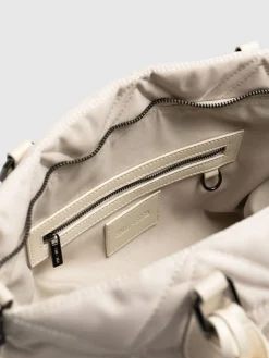 Shoulder Bags|Bags|Saint and Sofia Quilted Selene Shopper Bag - Cream