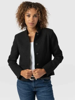 Coats & Jackets|Saint and Sofia Ramone Jacket - Zebra Jacquard