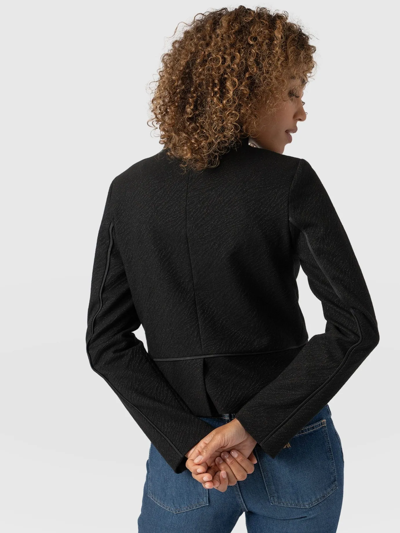 Coats & Jackets|Saint and Sofia Ramone Jacket - Zebra Jacquard