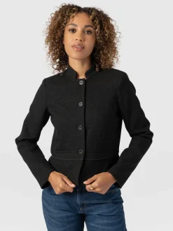 Coats & Jackets|Saint and Sofia Ramone Jacket - Zebra Jacquard