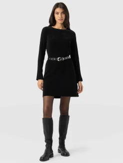 Dresses|Saint and Sofia Raya Knit Dress - Black