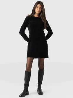 Dresses|Saint and Sofia Raya Knit Dress - Black