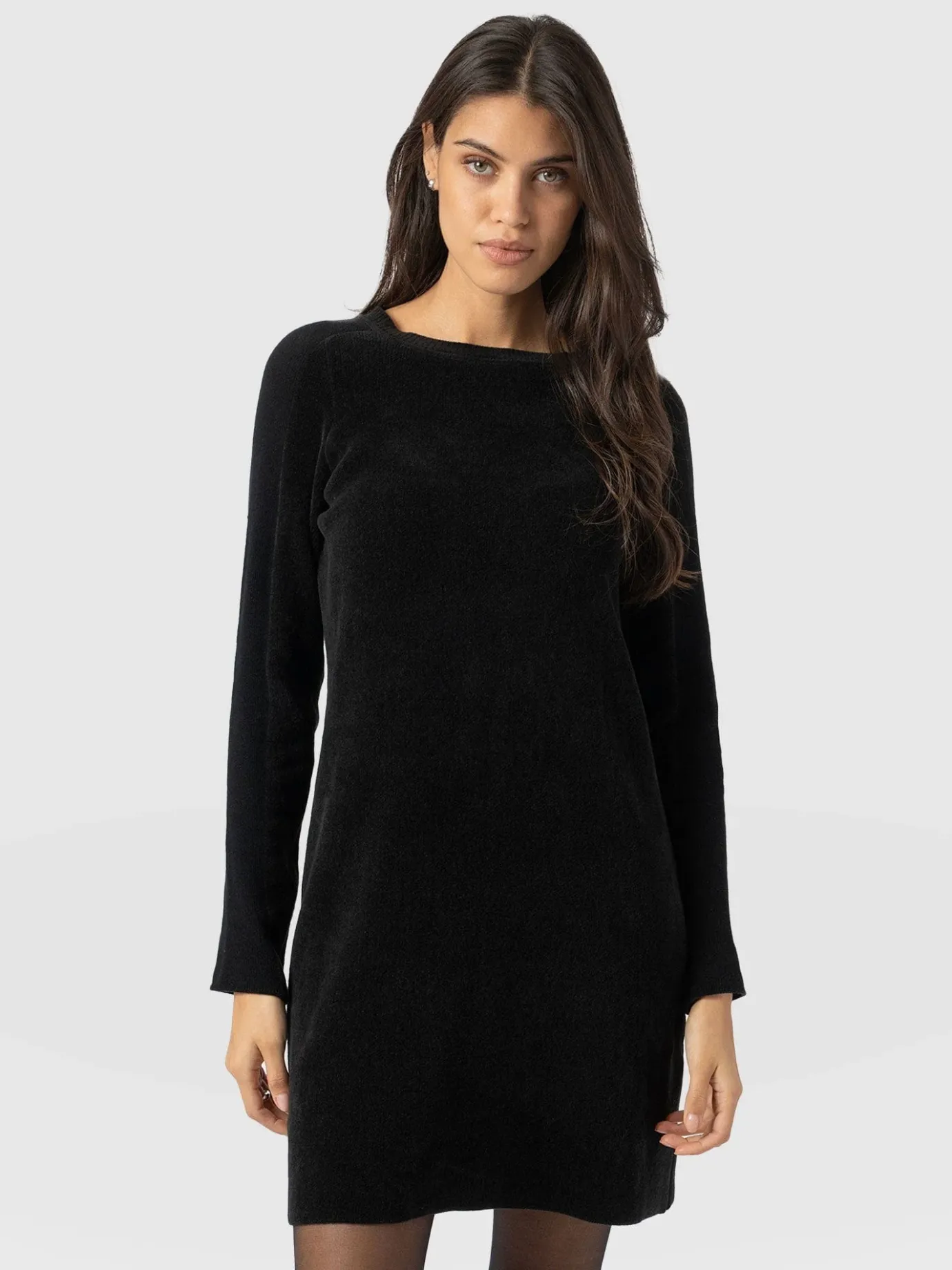 Dresses|Saint and Sofia Raya Knit Dress - Black