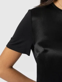 T-shirts & Tanks|Saint and Sofia Rayner Contrast Tee - Black