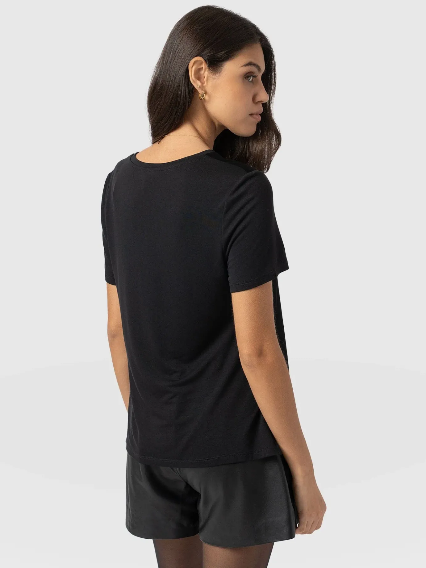 T-shirts & Tanks|Saint and Sofia Rayner Contrast Tee - Black