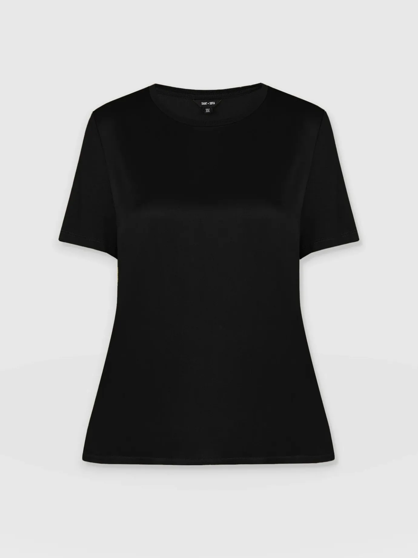 T-shirts & Tanks|Saint and Sofia Rayner Contrast Tee - Black