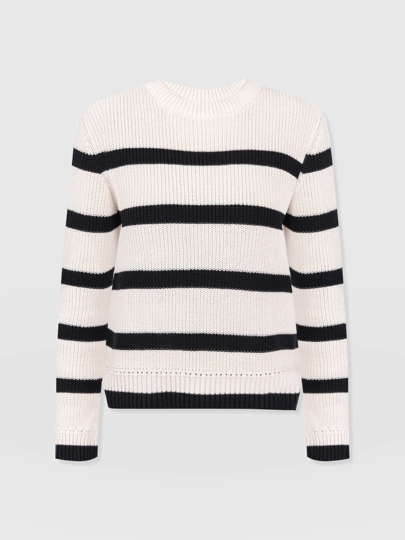 Knitwear|Sweaters|Saint and Sofia Remy Crop Jumper - Stripe