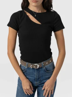 T-shirts & Tanks|Saint and Sofia Reveal Tee - Black