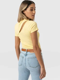 T-shirts & Tanks|Saint and Sofia Reveal Tee - Yellow