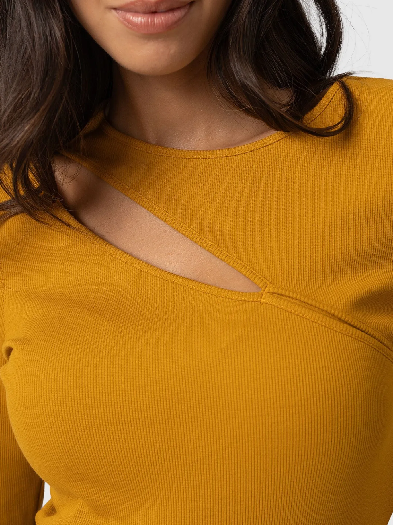 T-shirts & Tanks|Saint and Sofia Reveal Tee Long Sleeve - Ochre