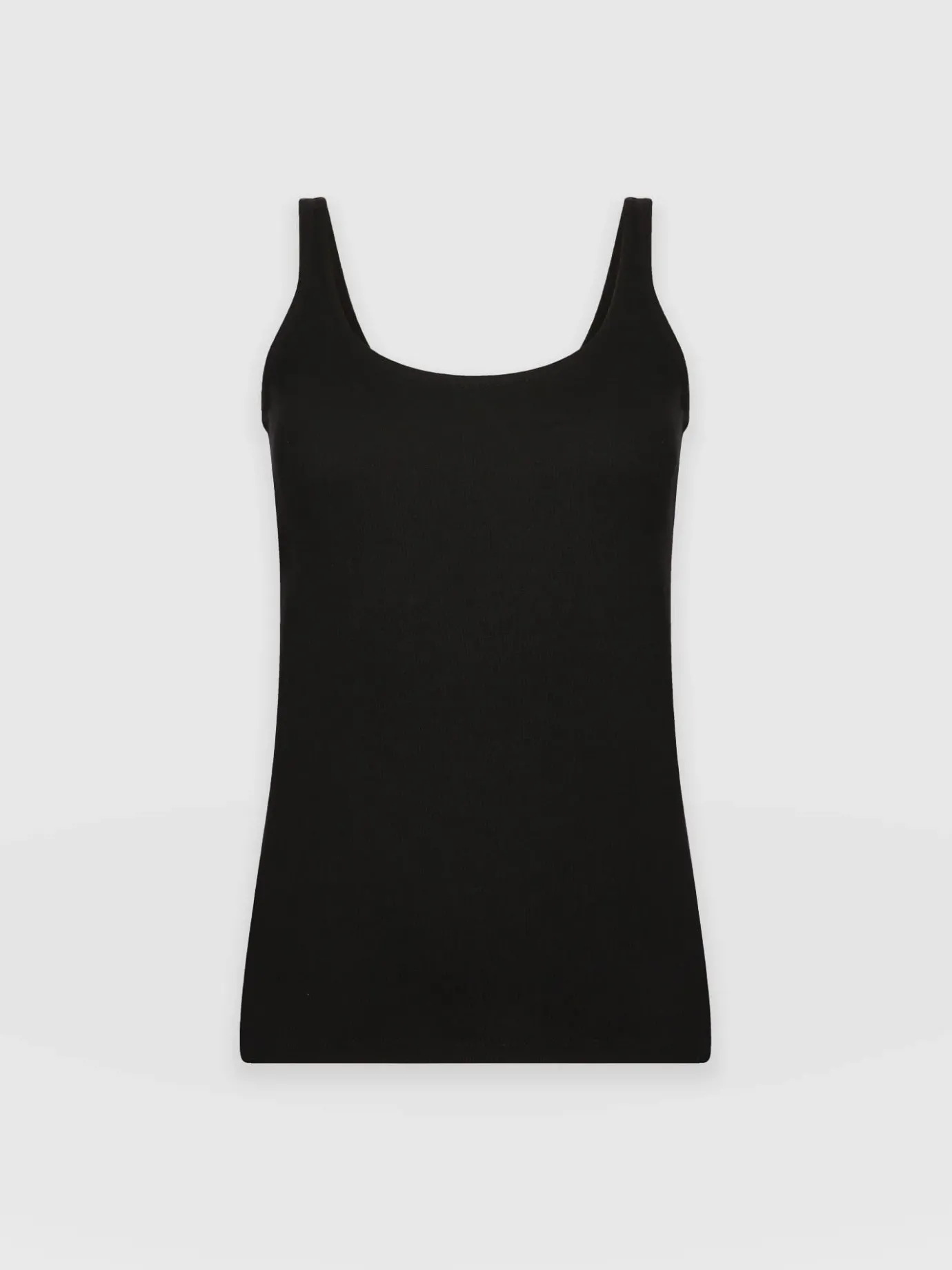 T-shirts & Tanks|Saint and Sofia Rib Cami - Black