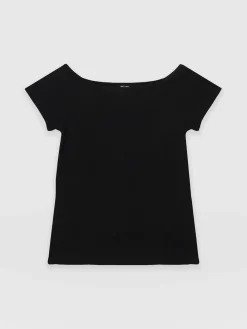 T-shirts & Tanks|Saint and Sofia Riviera Tee - Black