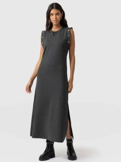 Dresses|Saint and Sofia Rowan Dress - Charcoal Eyelet