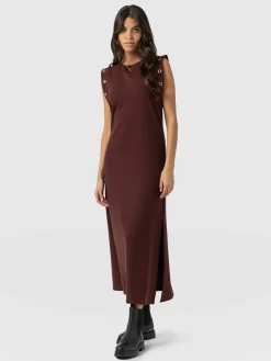 Dresses|Saint and Sofia Rowan Dress - Maroon