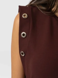 Dresses|Saint and Sofia Rowan Dress - Maroon