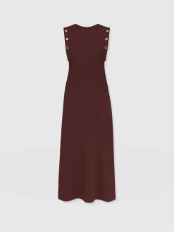 Dresses|Saint and Sofia Rowan Dress - Maroon