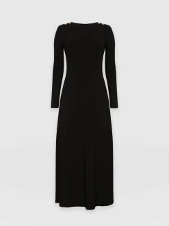 Dresses|Saint and Sofia Runway Maxi Dress - Black