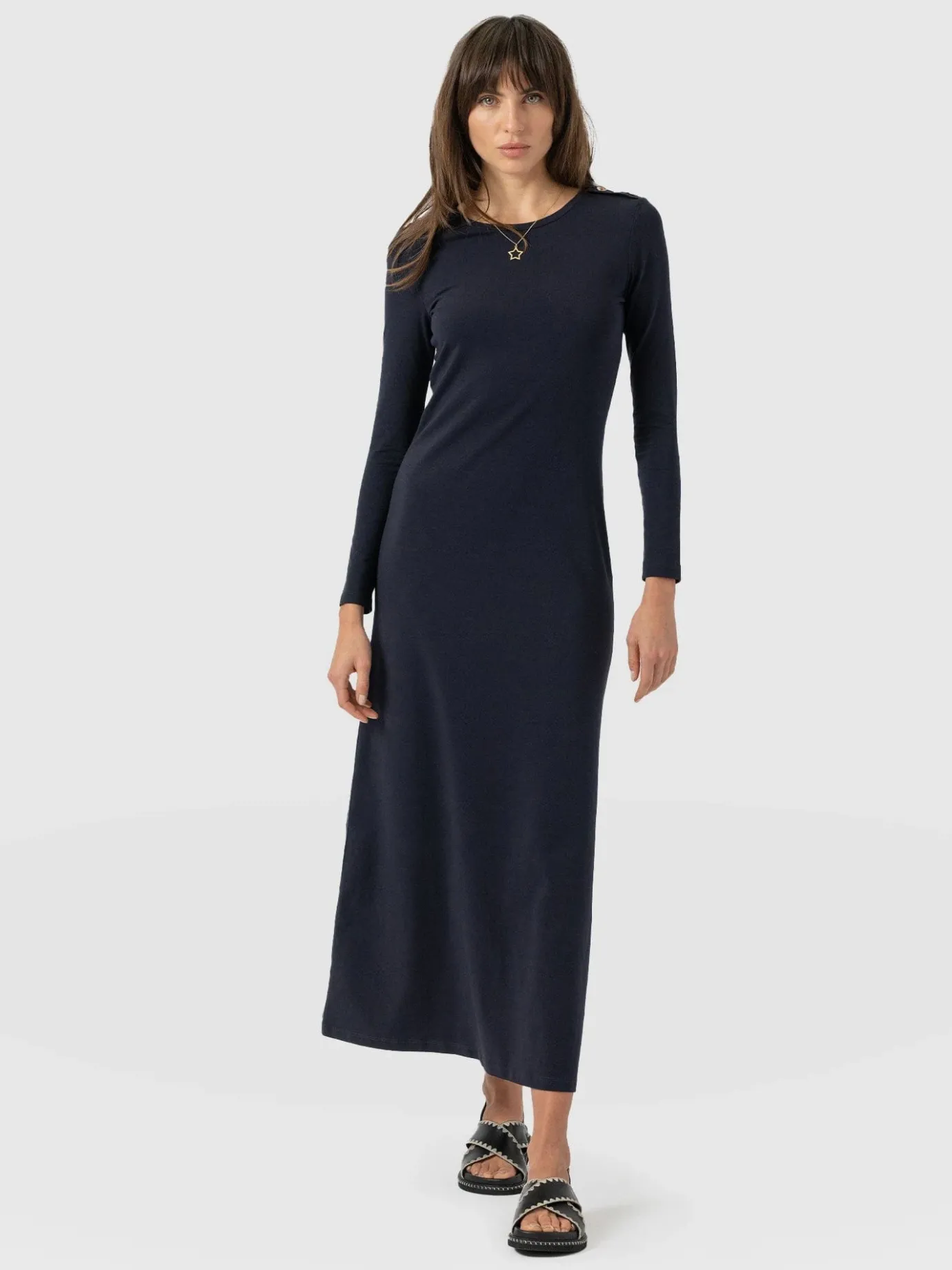 Dresses|Saint and Sofia Runway Maxi Dress - Navy