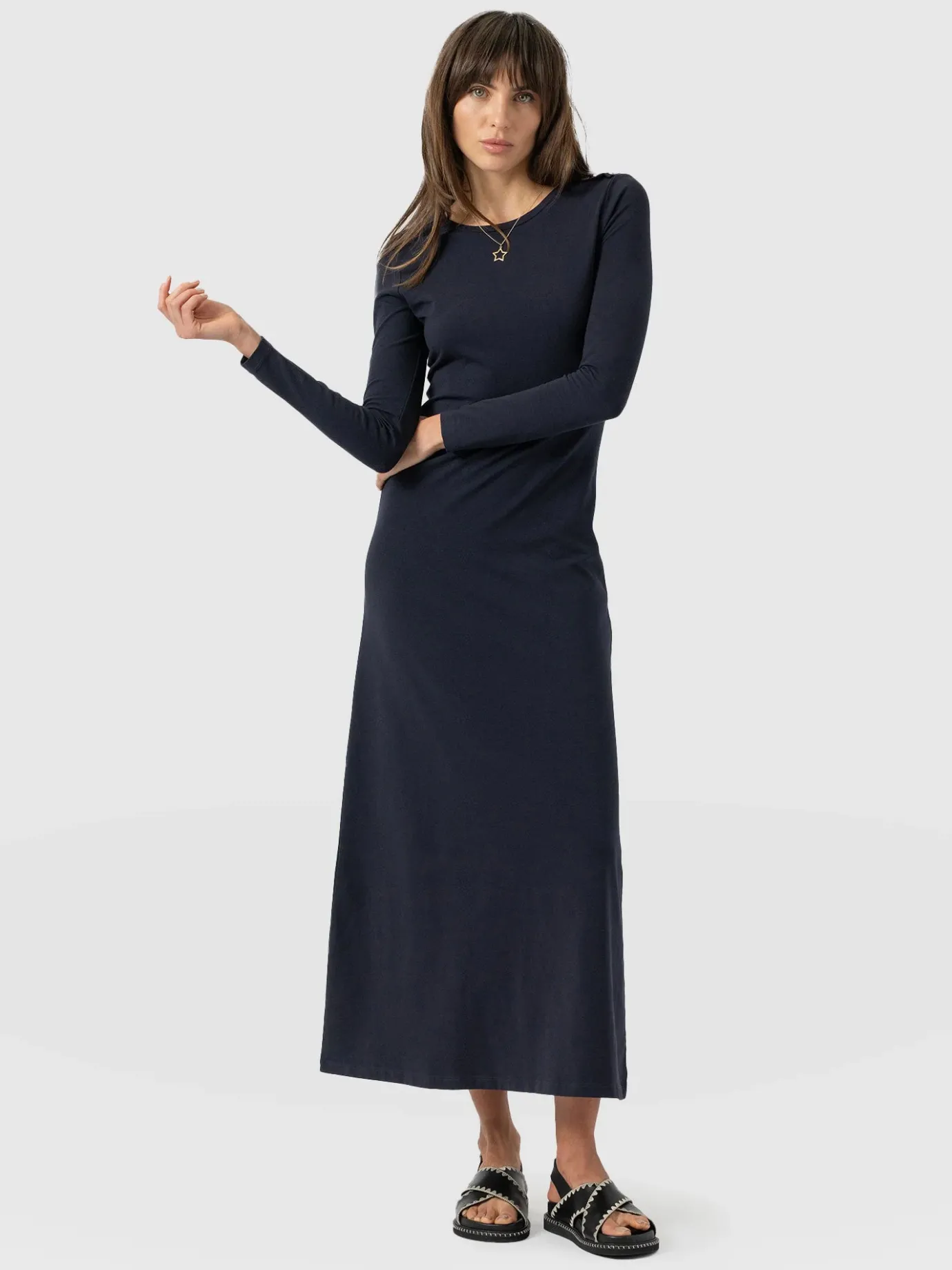 Dresses|Saint and Sofia Runway Maxi Dress - Navy