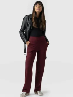 Pants|Saint and Sofia Runway Pant - Burgundy
