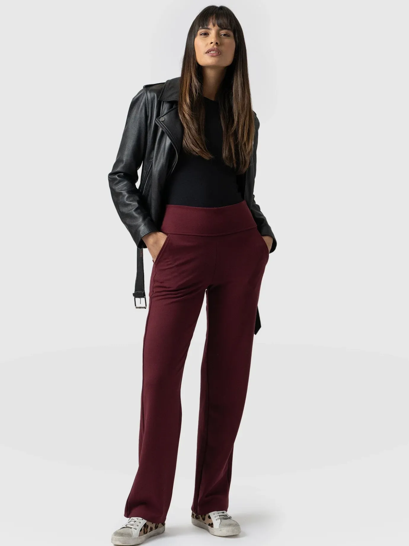 Pants|Saint and Sofia Runway Pant - Burgundy